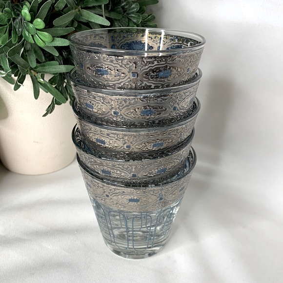 Set of 5 vintage / MCM CULVER SORRENTO silver filigree with turquoise - Picture 7 of 7